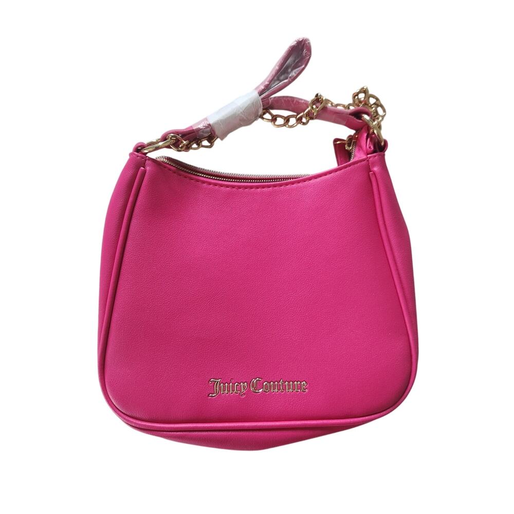 Juicy Couture Pink Hobo Purse Gold Chain NWT